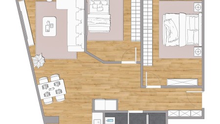 Apartament 2+1 - Shitje Rruga Gjon Krisli
